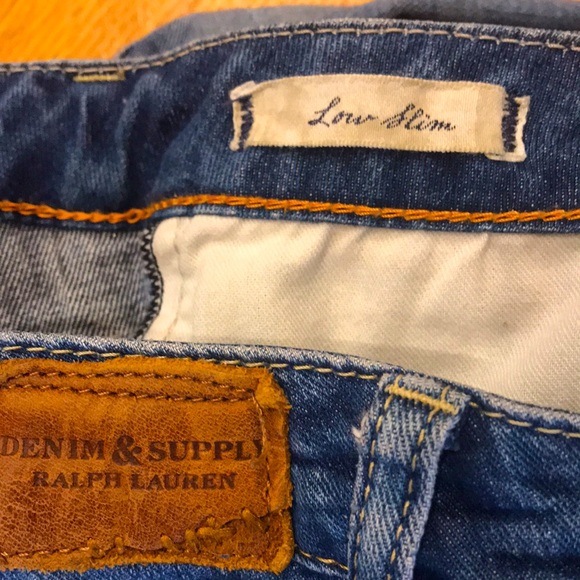 DENIM & SUPPLY Ralph Lauren RIPPED Low Slim Jeans - Picture 10 of 16